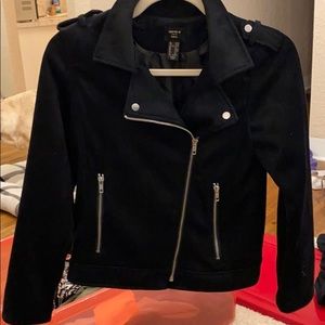 Black moto jacket - never worn
